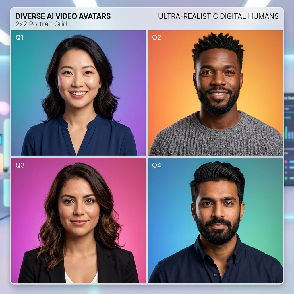 Catálogo de Avatares Digitales AuraCast